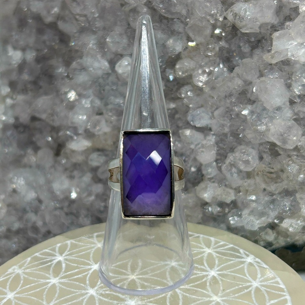 Vintage Amethyst Sterling Silver Ring